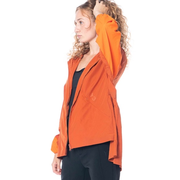 Y-3 • Yohji Yamamoto Adidas Orange Hooded Windbreaker Jacket - Picture 5 of 16